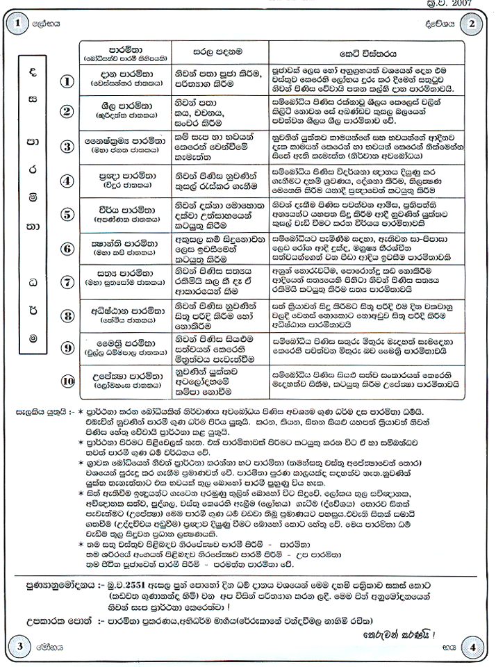 buddha vandana gatha sinhala pdf